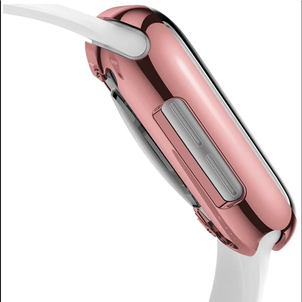 New Rose Gold Apple Watch Shiny Bumper Case 42mm